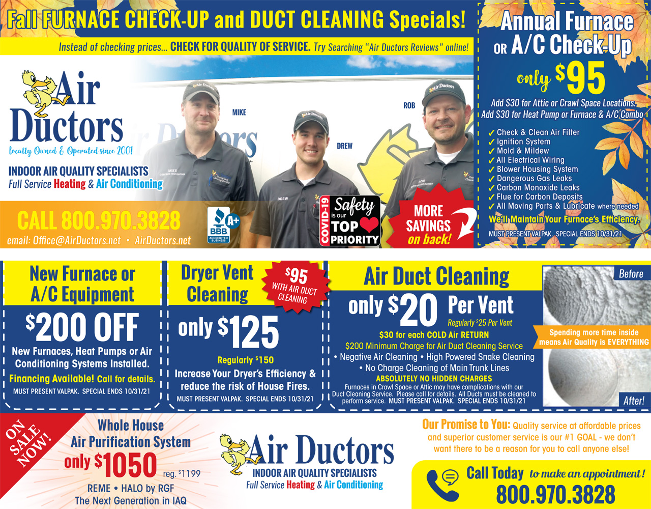 Furnace Tune Up And Duct Cleaning 2025